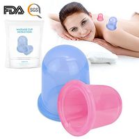 Silicone Cupping Therapy Sets Anti-cellulite Vacuum Cups Kit Back Leg Neck Message Cupping for Pain Relief Health Care, 2pcs