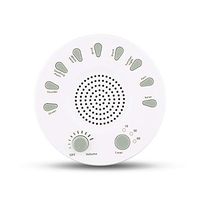 White Noise Machine, Portable Sound Therapy for Baby and Adult Sleeping and Relaxation Device, 9 Natural Sounds, Auto-Off Timer, USB or Battery Powered