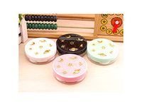 2018 New Cute Starry Sky Contact Lens Case with Mirror Box Container for Color Lens Christmas Gift for Girls,Black