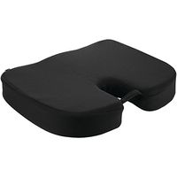 RELAX FUSION COCCYX CUSH, RelaxFusion Coccyx(TM) Cushion, Memory foam plus cooling gel, Tailbone cutout provides relief by alleviating pressure on spine & promotes vertebrae alignment, For posterio…