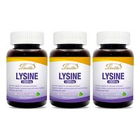 Lovita L-Lysine 1000mg, USP Grade Lysine, 90 Vegetarian Tablets (Pack of 3)
