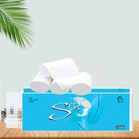 Family Toilet Paper, Home Kitchen Toilet Tissue, Silky & Smooth Soft Paper Tissue, Premium Softness Sanitary 4 Ply Toilet Paper, Strong and Highly Absorbent Hand Towels for Daily Use (12 Roll)