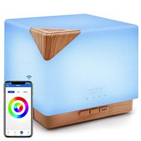 ASAKUKI Smart Wi-Fi Essential Oil Diffuser- App Control Compatible with Alexa, 700ml Aroma Humidifier for Relaxing Atmosphere in Bedroom and Office-Better Sleeping&Breathing