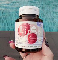 Gee13 Collagen 1 bottle of 60 capsules.Helps the skin to be white, pink Protect the sun, freckles, dark spots, fade marks.