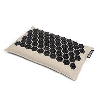 Acupuncture Pillow Organic Linen Cotton with Buckwheat Hull - Neck, Back & Shoulder Pain Relief - Promotes Stress Relief, Relaxation and Headache Relief