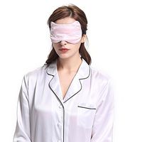 LilySilk 100% Pure Silk Filled Sleep Eye Mask with Cat Pattern Cute Luxury Embroidery Natural Light Plum