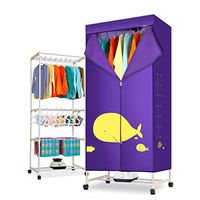 JCJ Dryer, Household Dryer Double-Layer Large Capacity Mute Energy-Saving Belt Thick Aluminum Alloy Bracket Clothing Care Machine, (L × W × H) 71.5 × 45 × 165cm