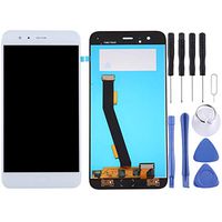 JUNXI Phone case Phone Cover for Xiaomi Mi 6 LCD Screen and Digitizer Full Assembly, No Fingerprint Identification(Black)+ (Color : White)
