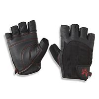 Valeo Padded Ocelot Lifting Gloves, Gym Gloves, Workout Gloves, Exercise Gloves for Powerlifting, Cross Training, Rowing for Men & Women, L (Fits 9 - 10 inches), Black