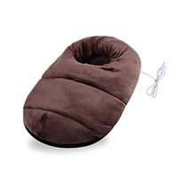 NMSLA Heated Foot Warmer Vibration Foot Massage Foot SPA Hot Therapy USB Electric Foot Heater Heating Pad Slippers for Home Office Travel Wonderful