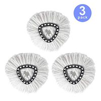 3 Pack Spin Mop Replacement Head Microfiber Mop Head Refills Easy Cleaning Mop Head Replacement