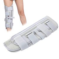 Knee Immobilizer Splint Adjustable Joint Brace Surgical Fixation Stabilization Fracture Ankle Support(M)