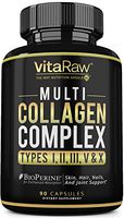 Collagen Pills - Multi Collagen Supplements (Types I, II, III, V & X) Collagen Peptides Pills for Hair, Skin & Joints - Hydrolyzed Collagen Protein Powder (Colageno) Collagen Capsules for Women & Men