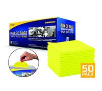 Reusable Detail Microfiber Glass Cleaning Cloths Absorbent Microfiber Dish Cloth Kitchen Streak Free, Ideal for Home, Auto & Shop - 50 Reusable Rags in a Convenient Pull & Use Box