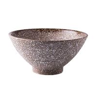 Bowl Bowls Dishware Creative Ramen Bowl Japanese Ceramic Bowl Large Soup Bowl Household Black Dessert Bowl 7 inch Mixing Bowl High Bottom Salad Bowl for kitchen restaurant gifts Hotel tableware home n