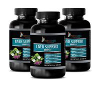 Liver Support Supplement - Liver Support Complex 1200 MG - Extra Strength Formula - eleuthero Root Extract - 3 Bottles 300 Capsules