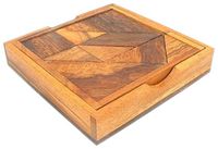 The Braille Store Wooden Tangram Puzzle For The Blind