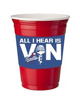 4 Pack of Vinyl Decal Stickers for Disposable Cups/All I hear Is Vin