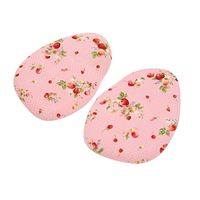 uxcell 1 Pair Pink Gel Floral Pattern High Heel Comfy Forefoot Pad Foot Metatarsal Support Cushion Insole for Women