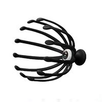Handheld Scalp Head Massagers, Portable Hand Held Scalp Massager with 12 Claws for at-Home Spa Relief and Relaxation (Black)