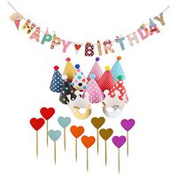 Xisheep Easter Day Home Décor ， Crown Hat Kids Party Celebration Hats Birthday Festive Banner Cake Insert Card Decoration - Multicolor