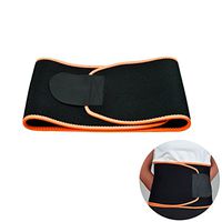 VORCOOL Woman Slimming Trimmer Waistband Body Weight Loss Waist Belly Fat Calorie Burning Belt 97 x 20cm (Orange)