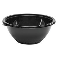 WNA WNAAPB160BL 160 oz Caterline Pack-N-Serve Plastic Bowl44; Black - Case of 25