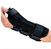 DJO Wrist Splint With Abducted Thumb, Foam / Lycra, Left Hand, Medium, Black