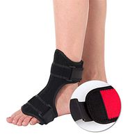 CWWHY Plantar Fasciitis Night Brace Support Splint Arch Foot Pain Orthosis Stabilizer Foot Drop Ankle Night Splint Support +Spiky Massage Ball 1 Pair,A