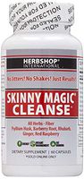 Skinny Magic Cleanse - Fiber - 1 A Day- 60 Day Supply - Fast Acting - 60 Capsules - Support Proper Function of The Digestive System