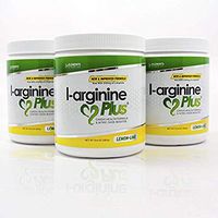 L-Arginine Plus® Official Formula 3-Pack Lemon Lime L-arginine Supplement Buy 3 and Save - Blood Pressure, Cholesterol and More Energy Heart Health Supplement (3) (13.4 oz Each)