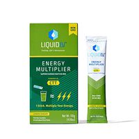 Liquid I.V. Energy Multiplier, Super-Charged Matcha Mix, 9 Essential Vitamins, Natural Caffeine, Easy Open Packets, Supplement Drink Mix, (Lemon Ginger) (10 Count)