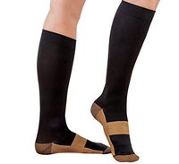 Copper Compression Socks For Men and Women| 15-20mmhg Knee High|