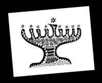 Karmabee Hanukkah/Chanukah Cards, Blank Inside, Set of 10