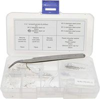 Swordfish 80070 - Upgrade Eyeglass Repair Kit Optical Repair Tool Assortment Set, 183 Pieces, with a Free Mini tweezer