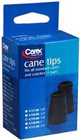 Carex Cane Tips 7/8 Inch A719-00 2 Each (Pack of 2)