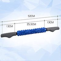 Muscle Roller Massage Stick - Deep Tissue Tight Fascia Massager Trigger Point Fat Blast Pain Relief Myofascial Release for Men and Women,Blue