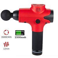 Qbylyf Massage Stick Handheld Eletronic Muscle Massage Gun 4 Massage Heads Deep Tissue Muscle Massager Gun with 3-Speed Adjustment Massager Gun Scar