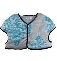 George Jimmy Women Prevent Arthritis Pain Thick Velvet Shoulder Warmers Clothing Jacket XXL Size(Blue)