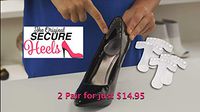 Secure HEELS - Gel Heel Cushion Pads Heel Shoe Grips Liner Self-Adhesive Shoe Insoles with Foot Care Protector
