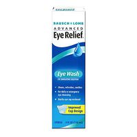 B&L Eye Wash Size Bausch & Lomb Advanced Eye Relief, Eye Wash Eye Irrigating Solution (Pack of 6)