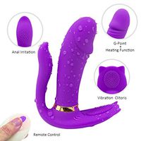 Butterfly Wearable Toys, Mini Vibrantor Heating Toys with Thrusting & Vibranting Modes Women Female Couples Waterproof