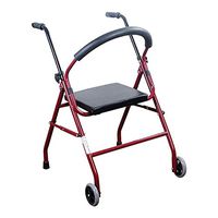JJZXPJ Rollator Walker with Seat，Walkers for Seniors Folding Height Adjustable Drive Walker Rolling Walkers Adult Walker Fit for The Elderly，Disabled