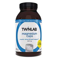 Twinlab Magnesium 400Mg | 200 Capsules for Better Sleep, Muscle Ache, Nervous System and Energy Production