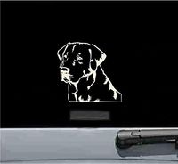 JS Artworks Labrador Retriever Head Vinyl Decal Sticker (Beige)