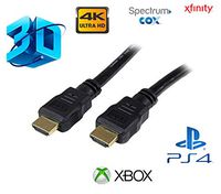 Ultra-High Definition 3D HDMI 4K Cable Gold-Plated, Supports 4K, UHD, FHD, 3D, Ethernet, TV/Apple TV/HDTV/Xbox/PS4/PS3