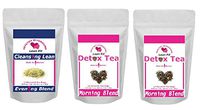 LEANFIT Herbal Tea for Woman 28 Days teatox Morning Blend 28 teatox,Green Tea Leaves,28 Day Supply Morning,Evening Blend,Reduce Bloating,Boost Metabolism