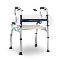 Four-Legged Walking Fracture Armrest, One-Button Folding, Rehabilitation Walker, Elderly Four-Foot Auxiliary Walker, Suitable for Outdoor Sports Walker