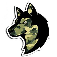 Camo Wolf Sticker Army Stickers Waterbottle Sticker Tumblr Stickers Laptop Stickers Vinyl Stickers