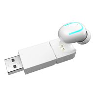 Amortech Q13S Bluetooth V4.1 Earbud, Mini Invisible Earphone Wireless 10 Hours Talking Time Hands-Free Car Headset Smallest Headphone with Mic for iPhone Samsung (1 Piece) (White)